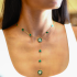 Malachite Yellow Diamond Necklace
