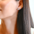 Marquise Shaped White Diamond Earrings