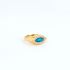 Turquoise Yellow Diamond Ring