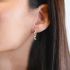 White Diamond Earrings