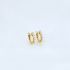 Yellow Diamond Hoop Earrings