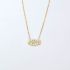 Mother Of Pearl Evil Eye Yellow Diamond Necklace