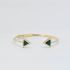 Triangle Malachite Yellow Diamond Bracelet