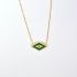 Malachite Evil Eye Yellow Diamond Necklace