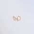 Rose Gold Hoop Diamond Earrings
